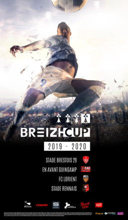 Affiche verticale du tournoi Breizh Cup avec joueur en action et informations cl&eacute;s.