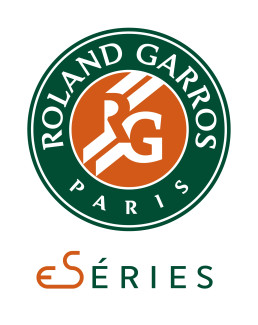 Logos Roland Garros et eSeries sur fond blanc, mettant en avant l'identité de l'événement.