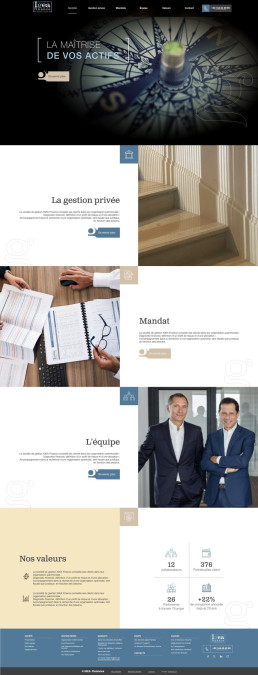 Capture d'écran du site web Igea, présentant sa structure et son design élégant.