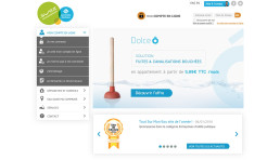 Capture d'&eacute;cran de la page d'accueil du site web avec offre Dolce &Ocirc;.
