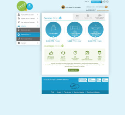 Aperçu des services Dolce Ô, mettant en avant les offres et avantages clients.