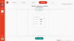 Interface web présentant les options de tarification (AC/DC) pour la recharge des véhicules électriques.