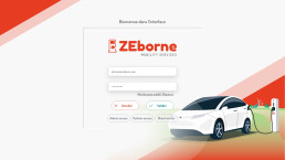 Écran de connexion à l'interface d'administration web avec formulaire d'identification et illustration.